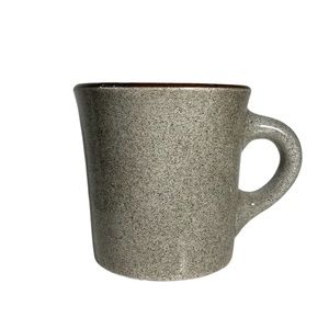 Vintage mug Shenango China speckled restaurant ware Heavy gray U-35 cup retro